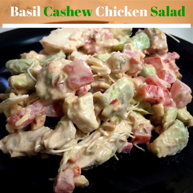 Basil Cashew Chicken Salad